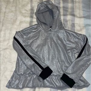 Rockets of Awesome Shimmer Peplum Hoodie size 7.